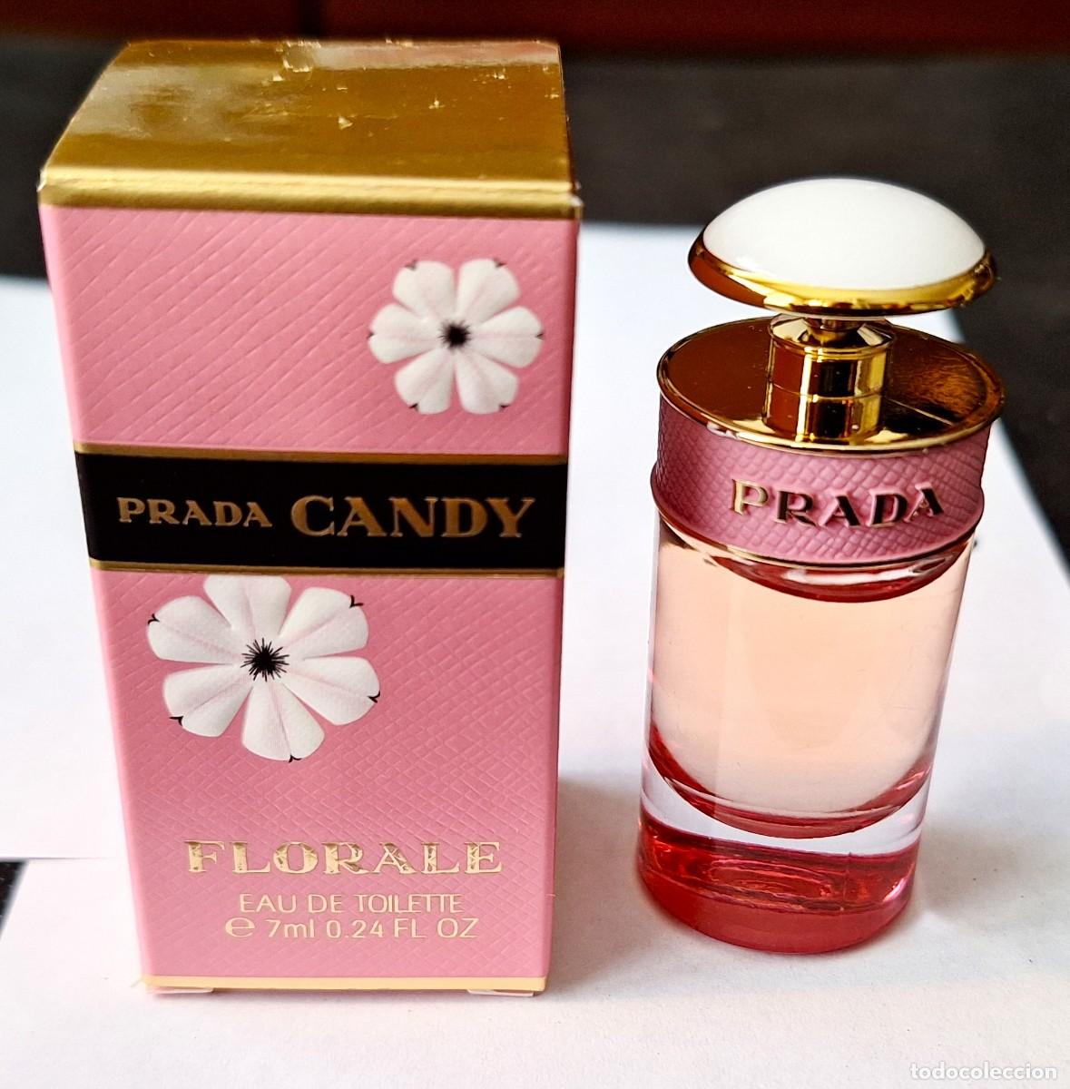 Miniaturas de perfumes antiguos: MINIATURA EAU DE TOILETTE DE 7 ML DE PRADA CANDY FLORALE CON SU ESTUCHE - DIFICIL DE ENCONTRAR