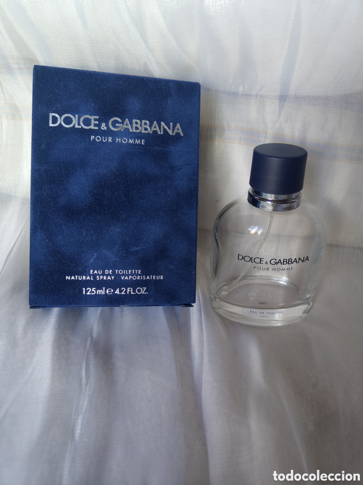 Miniaturas de perfumes antiguos: DOLCE & GABBANA POUR HOMME 125 ML &ndash; FRASCO VAC&Iacute;O CON CAJA ORIGINAL &ndash; PERFUME VINTAGE