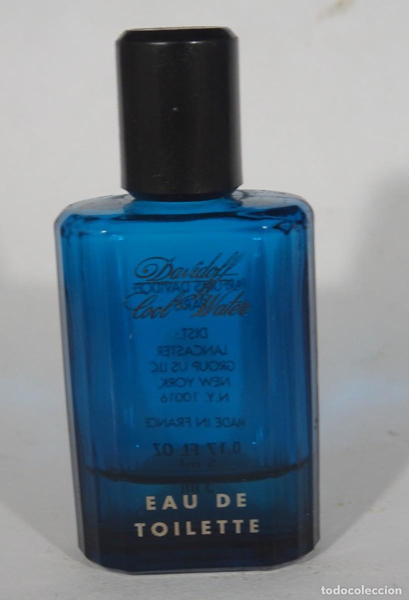 Miniaturas de perfumes antiguos: ANTIGUA EAU DE TOILETTE, MINIATURA ,DAVIDOFF COOL WATER , POCA CANTIDAD, VER FOTOS