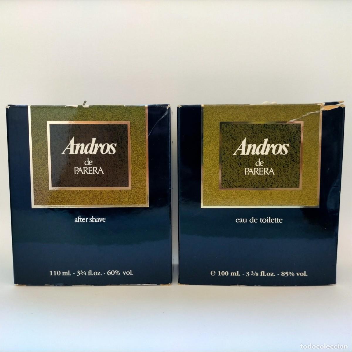 Miniaturas de perfumes antiguos: COLONIA ANDROS 100 ML + AFTER SHAVE 110 ML - A ESTRENAR