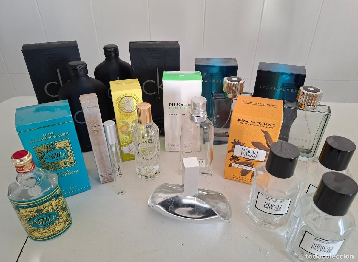 Miniaturas de perfumes antiguos: Colecci&oacute;n de frascos de perfume vac&iacute;os, con su cajas originales, de diversos dise&ntilde;adores de actualid