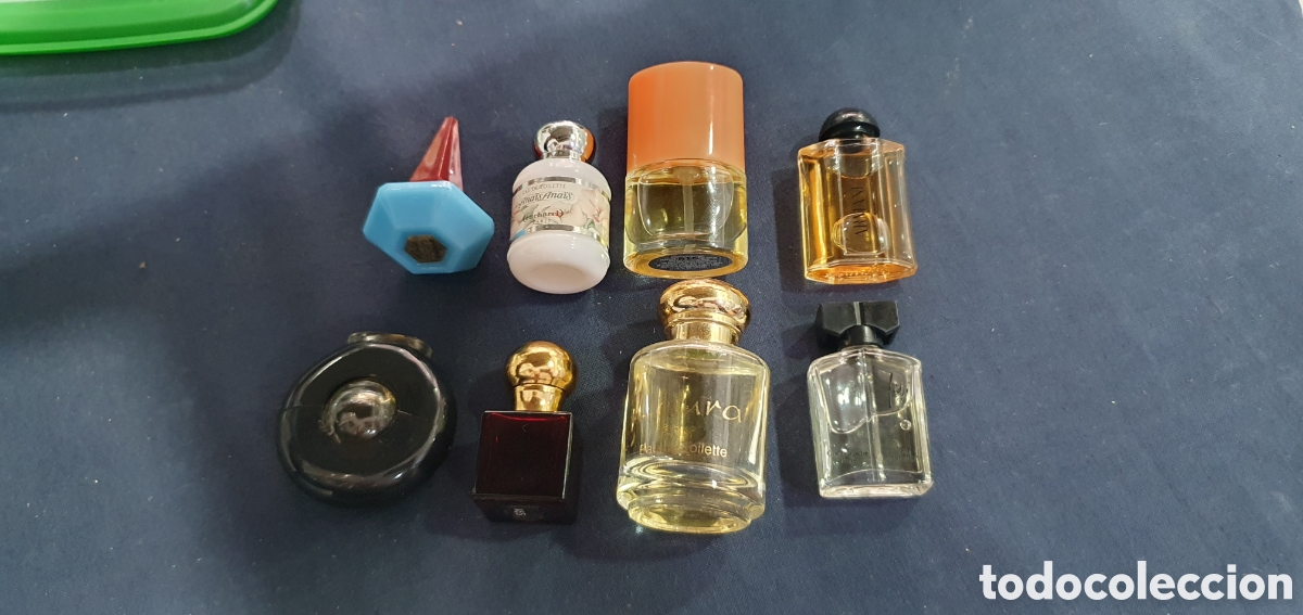 Miniaturas de perfumes antiguos: Lote de miniaturas de perfume. (L36)