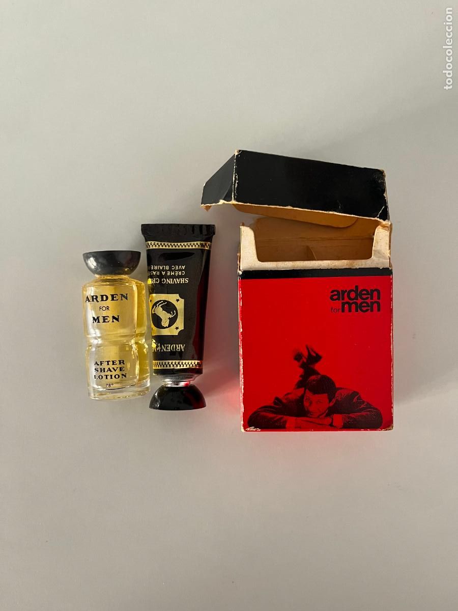 Miniaturas de perfumes antiguos: SET AFEITADO ARDEN FOR MEN