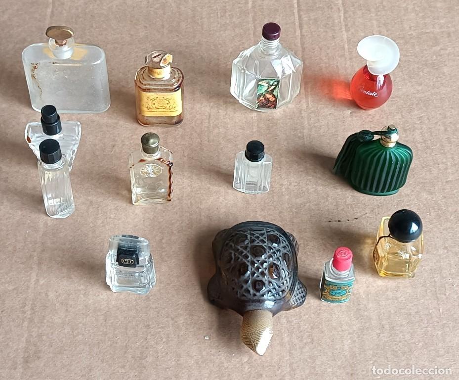 Miniaturas de perfumes antiguos: Lote 13 perfumeros tama&ntilde;o peque&ntilde;o