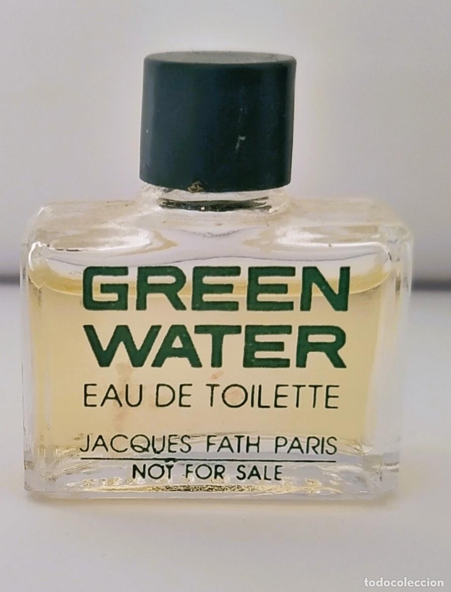 Miniaturas de perfumes antiguos: Miniatura de perfume de colecci&oacute;n Jacques Fath Green Water Eau de toilette