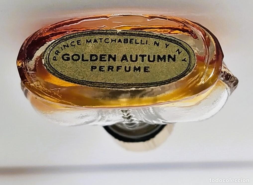 Miniaturas de perfumes antiguos: Miniatura de perfume de colecci&oacute;n Matchabelli Golden Autumn Perfume