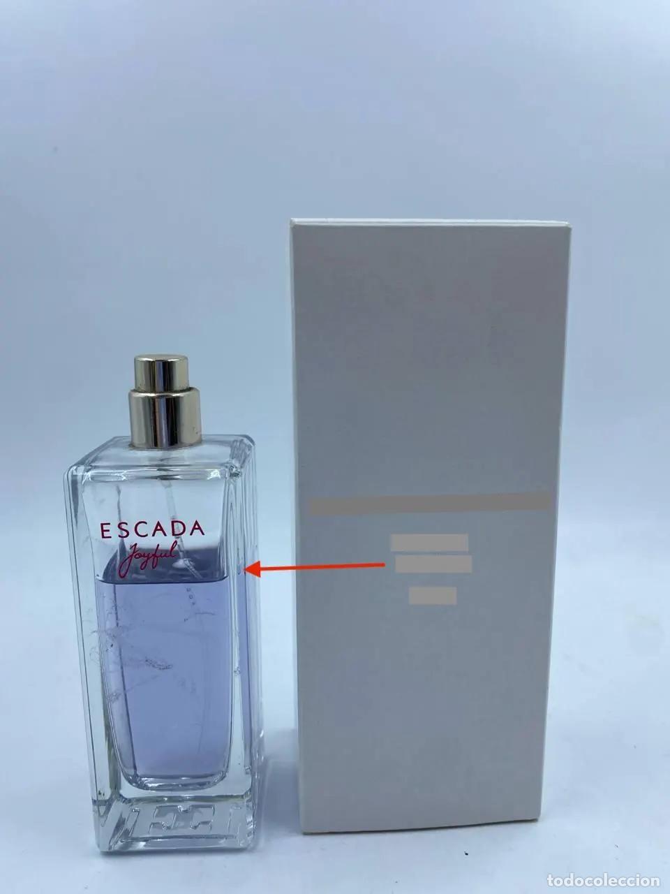 Miniaturas de perfumes antiguos: Escada Joyful edp spray 75 ml livello di riempimento 57% come mostrato nell'immagine