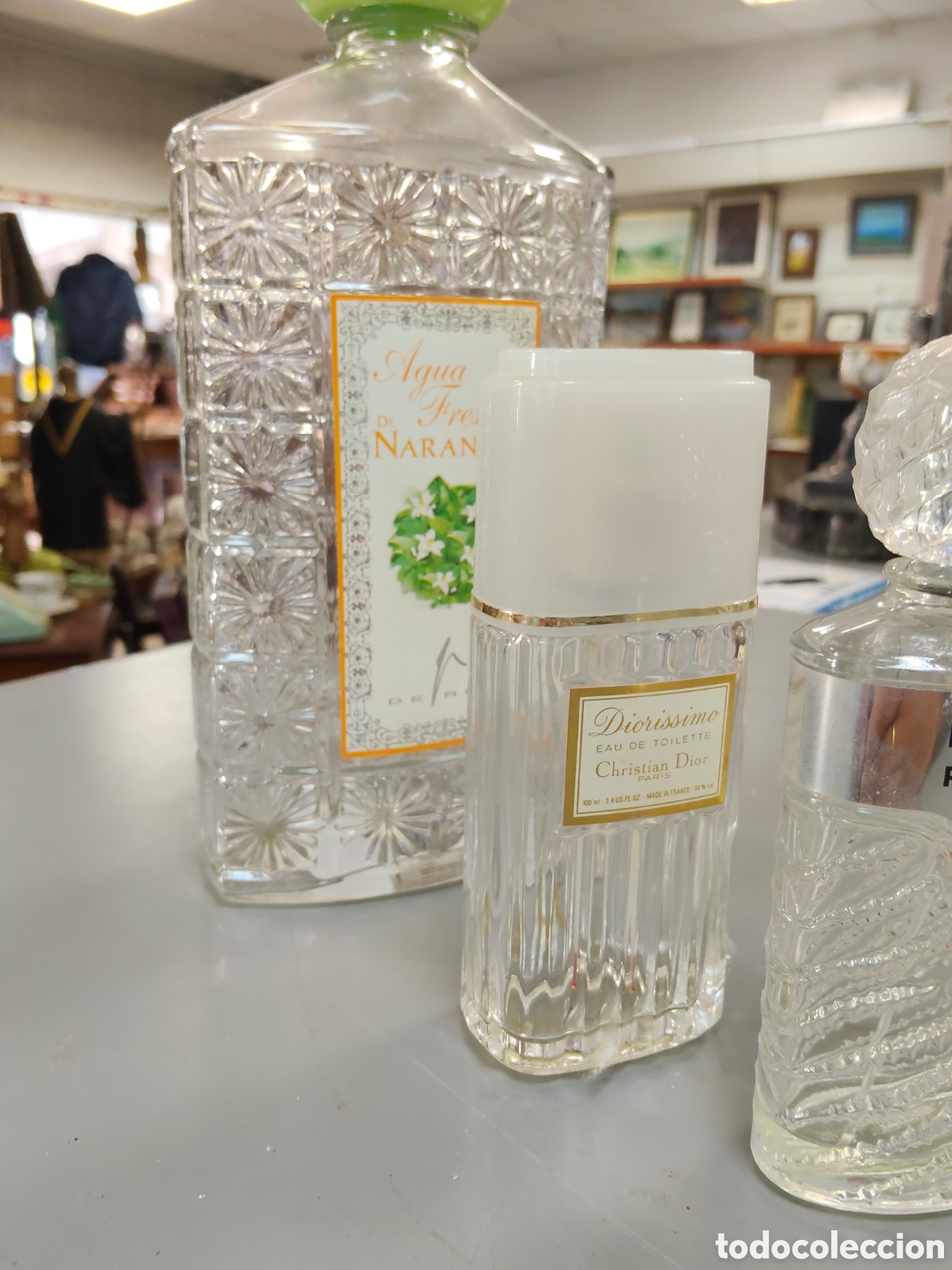 Miniaturas de perfumes antiguos: Lote botellas de perfume - Foto 3