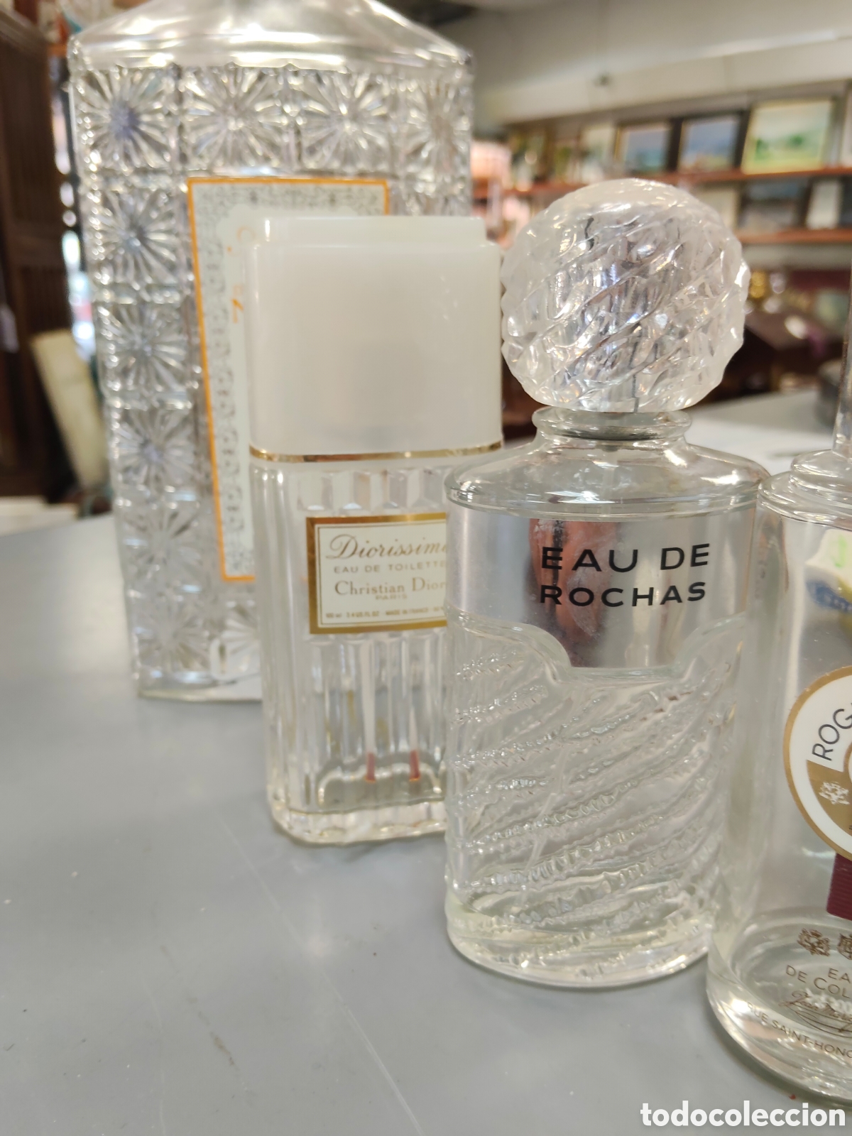 Miniaturas de perfumes antiguos: Lote botellas de perfume - Foto 4