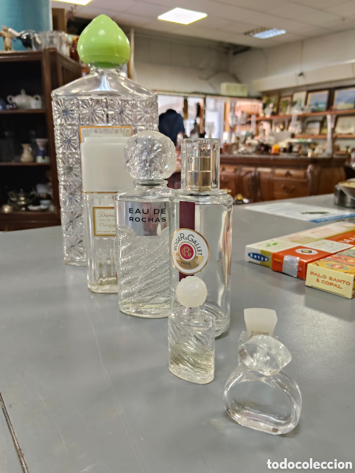 Miniaturas de perfumes antiguos: Lote botellas de perfume