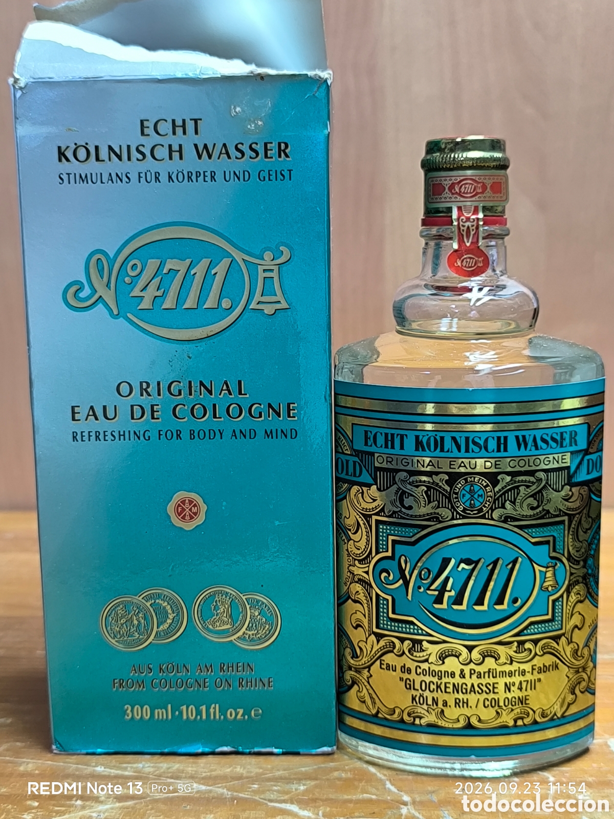 Miniaturas de perfumes antiguos: 4711 echt kolnisch wasser 300ml bote sin abrir
