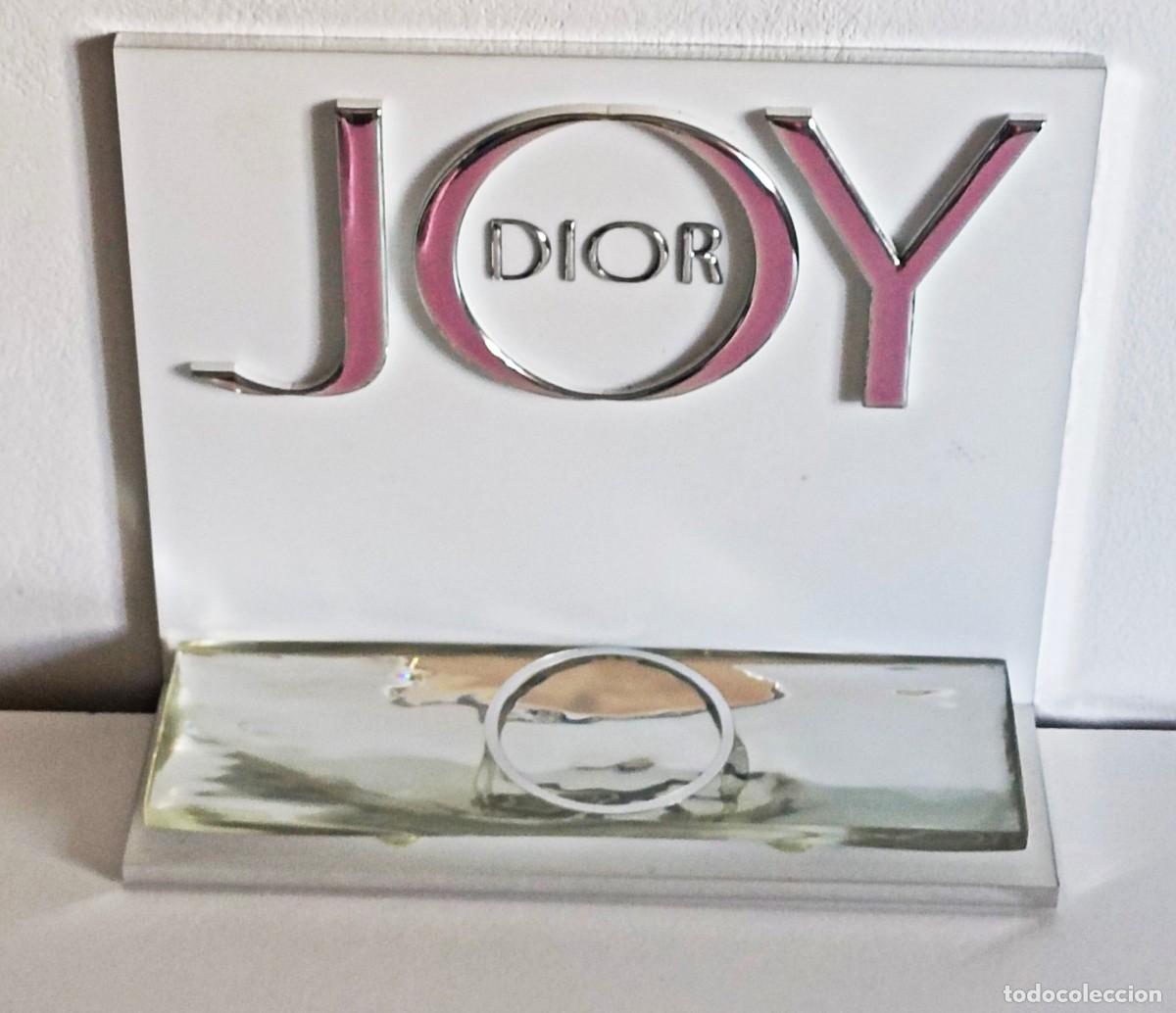 Miniaturas de perfumes antiguos: Expositor perfumes JOY Dior para colecci&oacute;n o decoraci&oacute;n