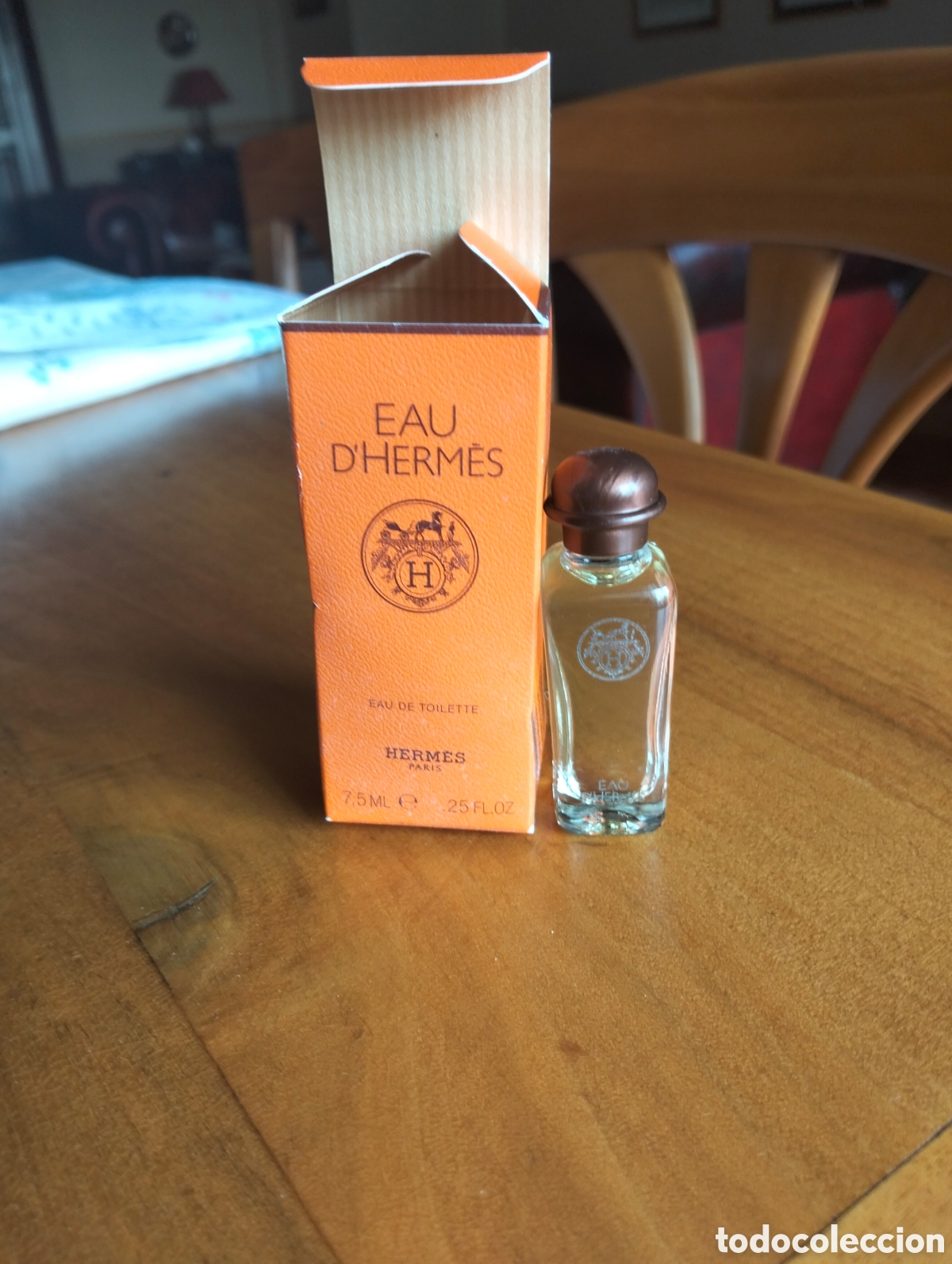 Miniaturas de perfumes antiguos: EAU de Hermes 7,5 ml. Miniatura de perfume