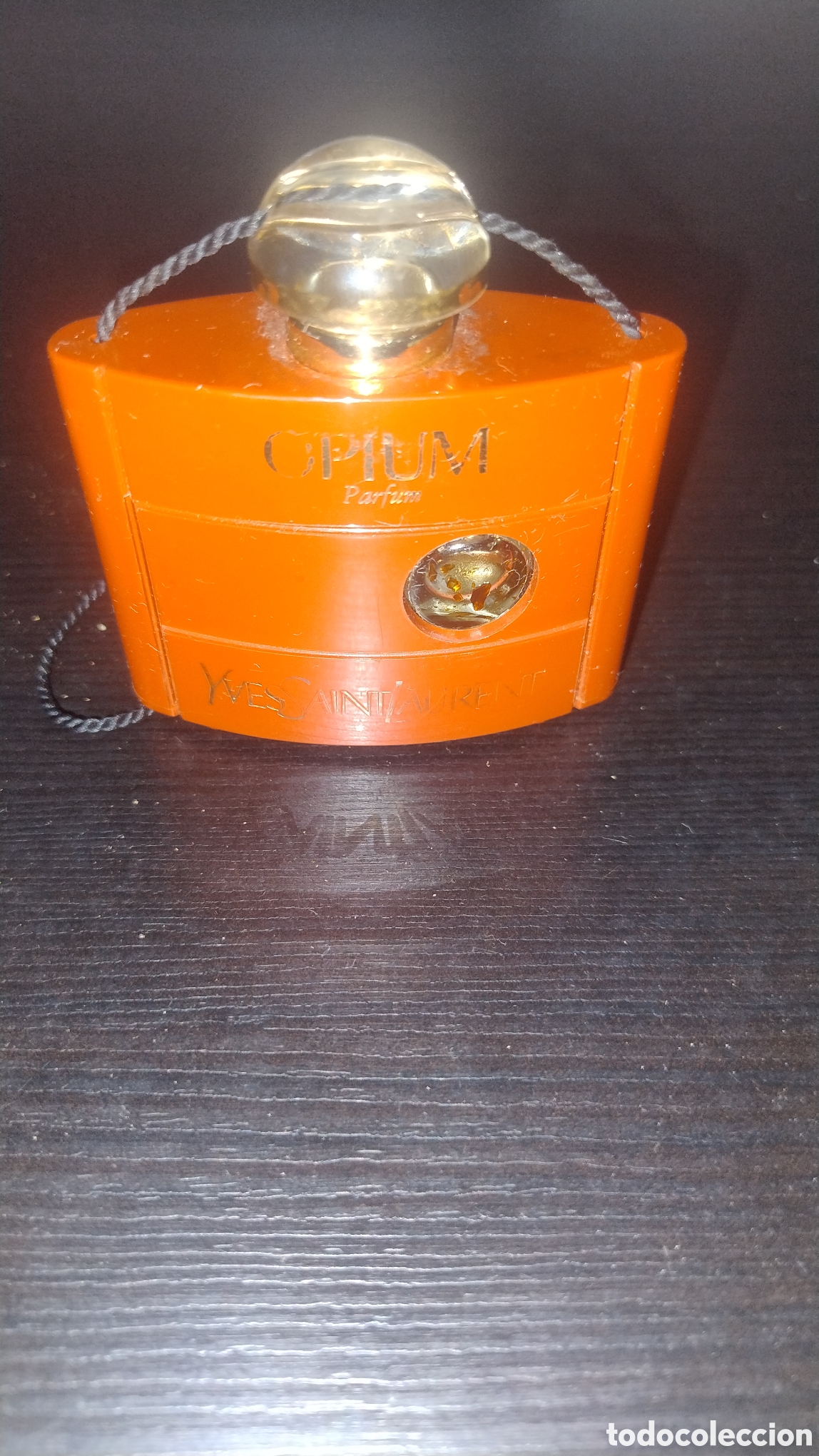 Miniaturas de perfumes antiguos: Perfume opium Yves Saint Laurent vacio
