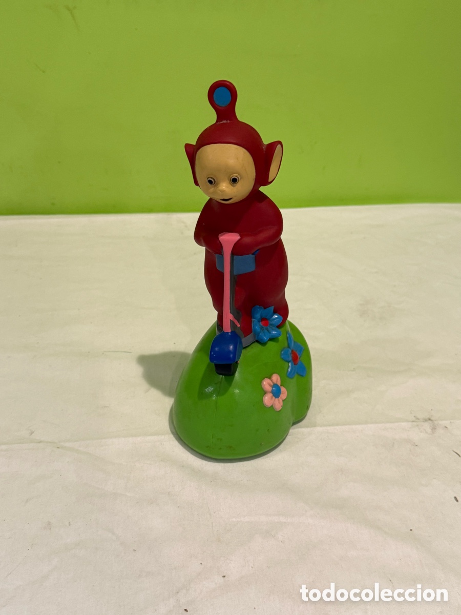 Miniaturas de perfumes antiguos: Perfume Teletubbies Po en patinete &ndash; frasco infantil de colecci&oacute;n &ndash; a&ntilde;os 90