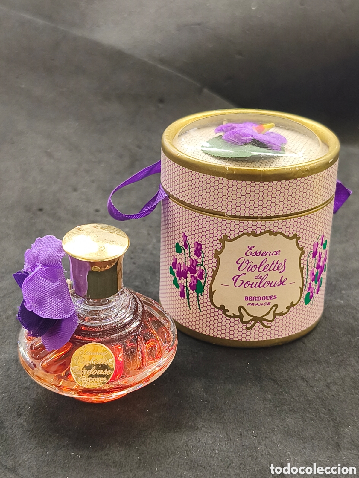 Miniaturas de perfumes antiguos: Perfume vintage, Violettes de Toulouse, France,