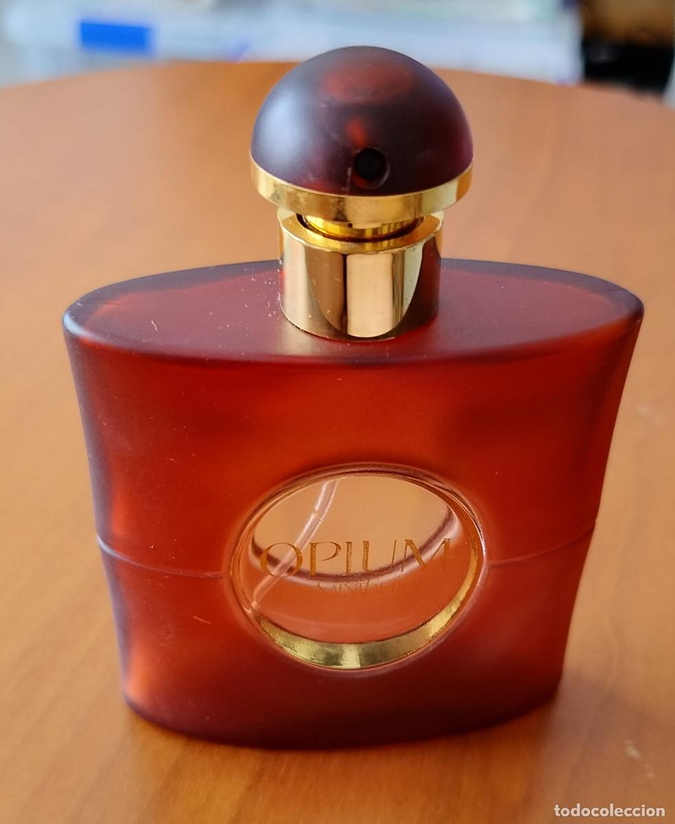 Miniaturas de perfumes antiguos: FRASCO DE PERFUME VACIO - OPIUM DE YVES SAINT LAURENT -- EAU DE TOILETTE 50 ML