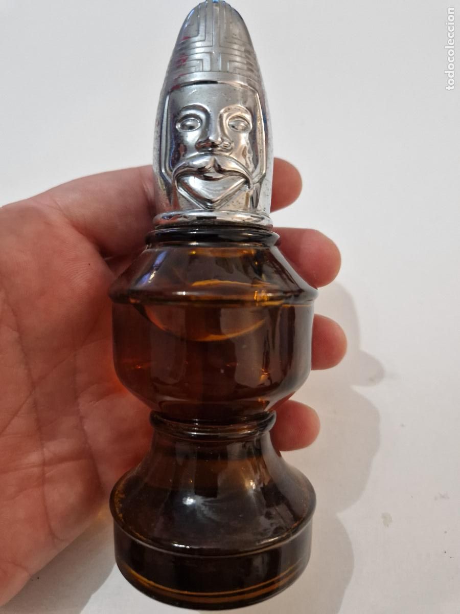 Miniaturas de perfumes antiguos: antigua botella colonia perfume Avon figura de ajedrez locion afeitar alfil olof vintage retro