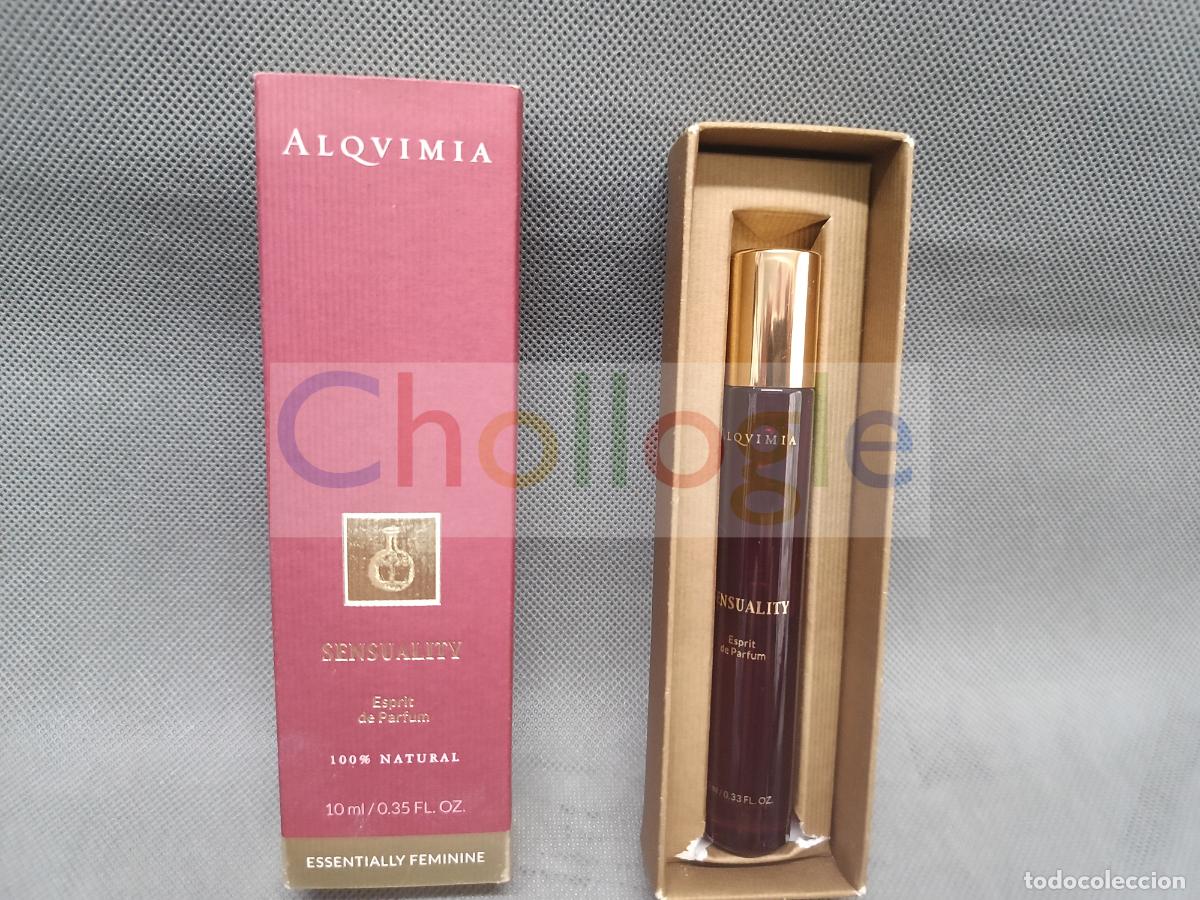 Miniaturas de perfumes antiguos: Alqvimia Sensuality Esprit de Parfum 10 ml con caja