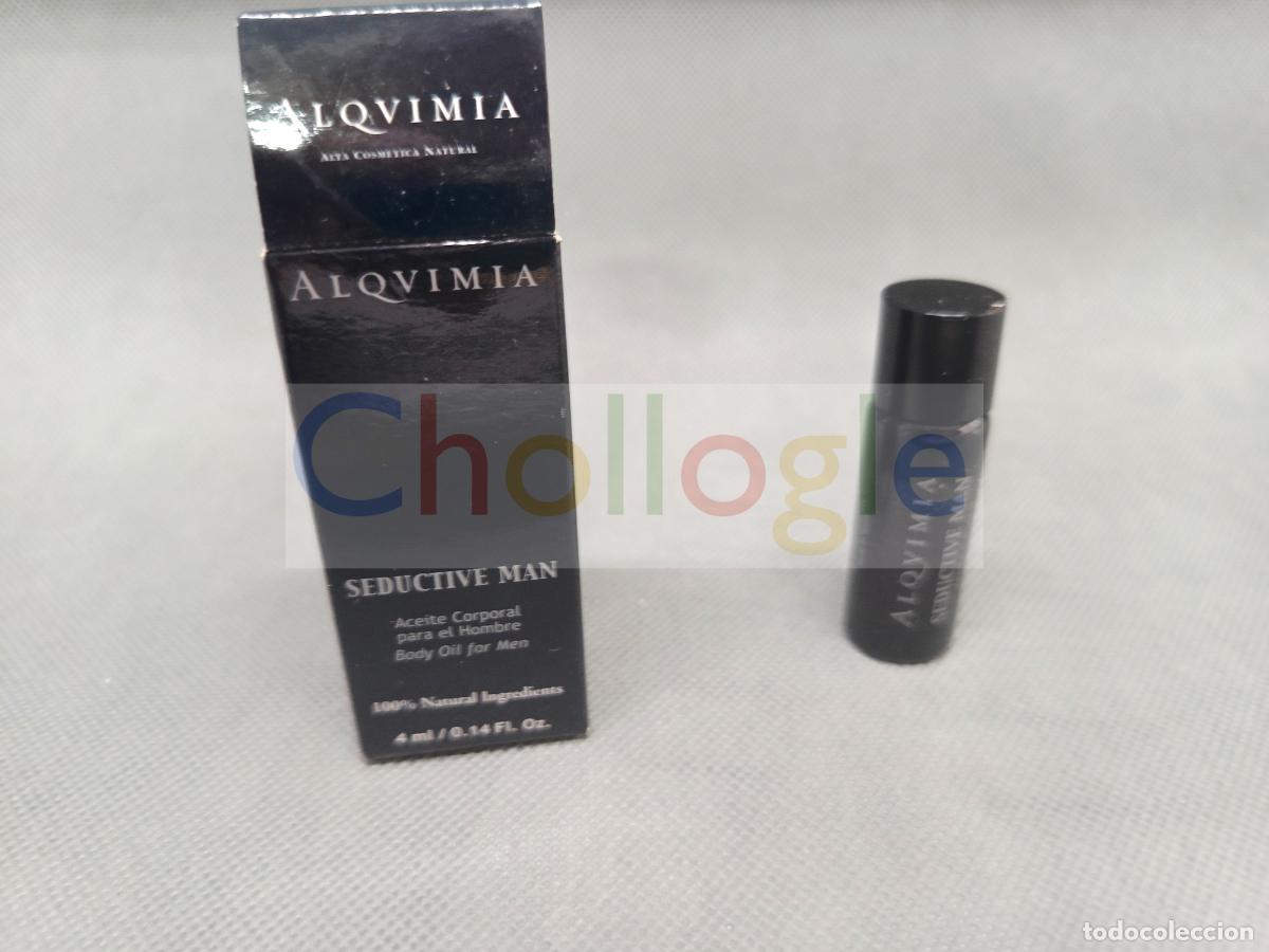 Miniaturas de perfumes antiguos: Alqvimia Seductive Man Esprit de Parfum 10 ml con caja