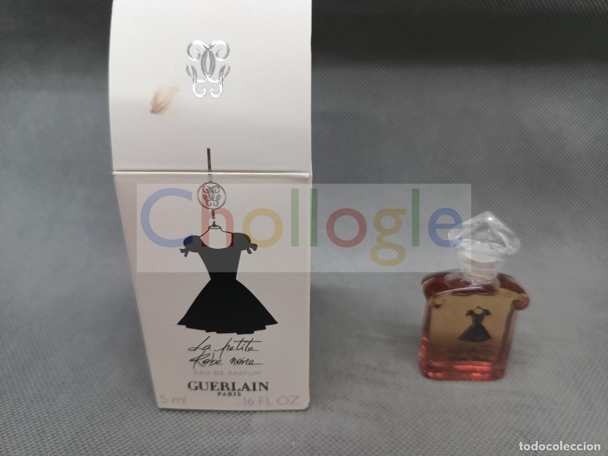 Miniaturas de perfumes antiguos: Guerlain La Petite Robe Noire miniatura perfume con caja