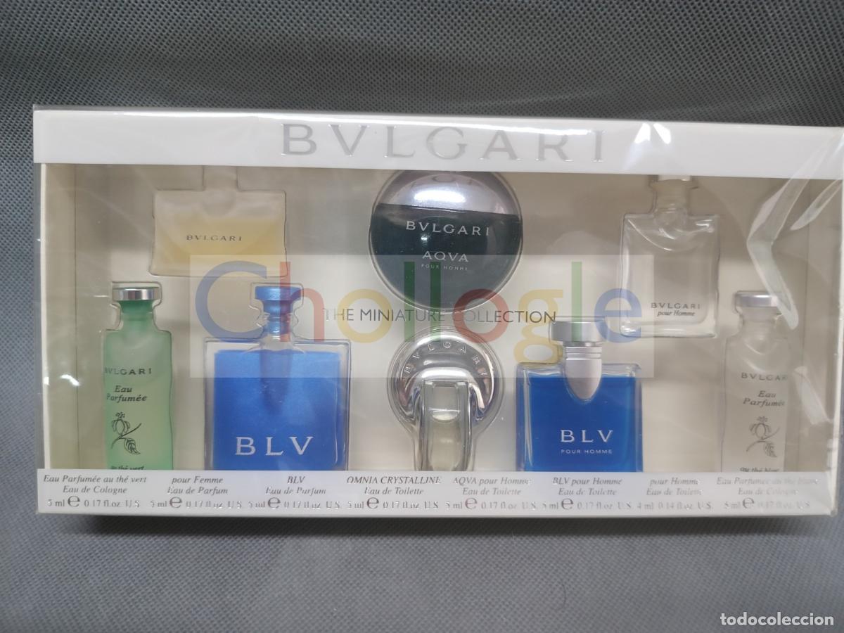 Miniaturas de perfumes antiguos: Bvlgari The Miniature Collection estuche 8 miniaturas perfume