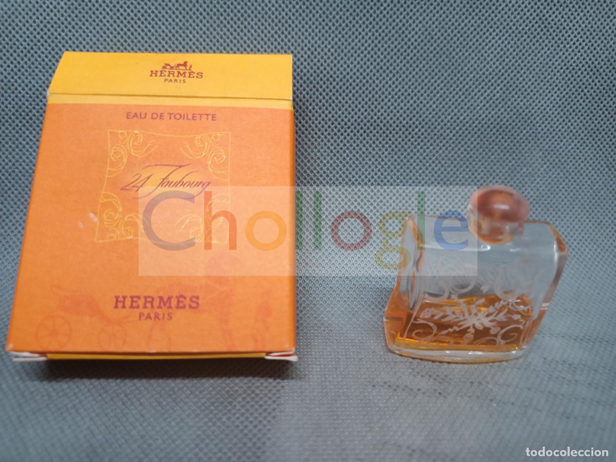 Miniaturas de perfumes antiguos: Herm&egrave;s 24 Faubourg Eau de Toilette miniatura con caja