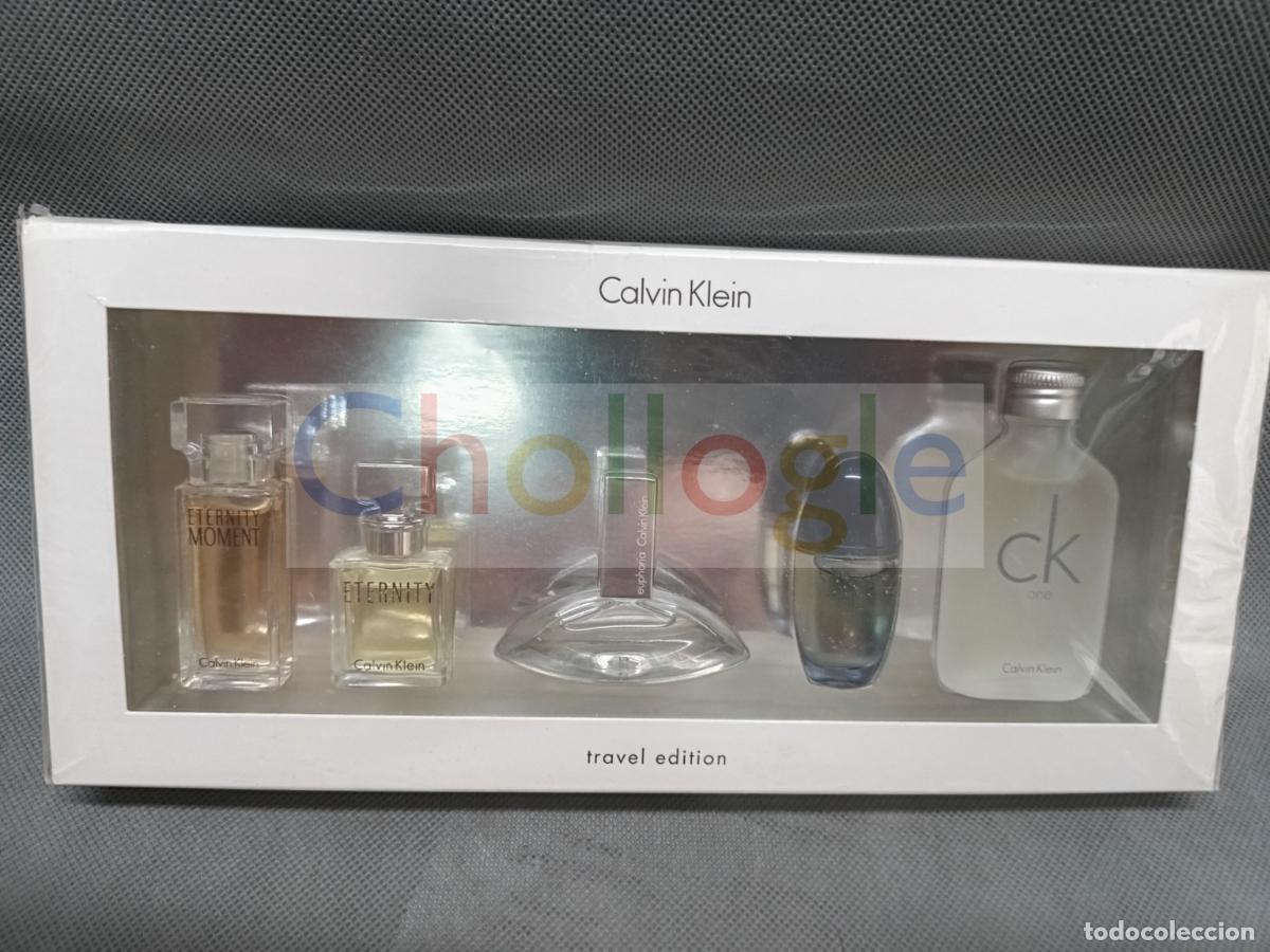 Miniaturas de perfumes antiguos: Calvin Klein Travel Edition estuche 5 miniaturas mujer