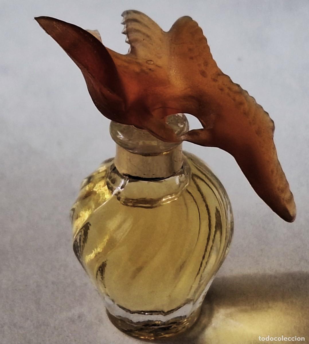 Miniaturas de perfumes antiguos: MINIATURA COLONIA 5 ML. DE L&acute;AIR DU TEMPS DE NINA RICCI - PALOMAS NARANJA - DIFICIL DE ENCONTRAR