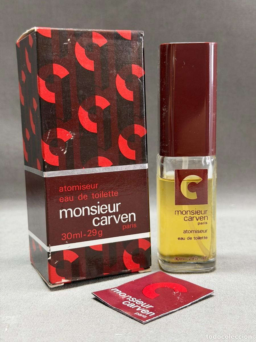 Miniatures of antique perfumes: Vintage Monsieur Carven ,atomiseur eau de toilette , 30 ml. 29g. ref. 1741 , 1980s.