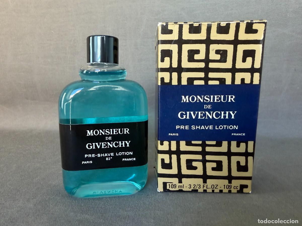 Miniatures of antique perfumes: Vintage Monsieur de Givenchy , pre shave lotion , 109 ml. oz. ref. 5446 , 1970s.