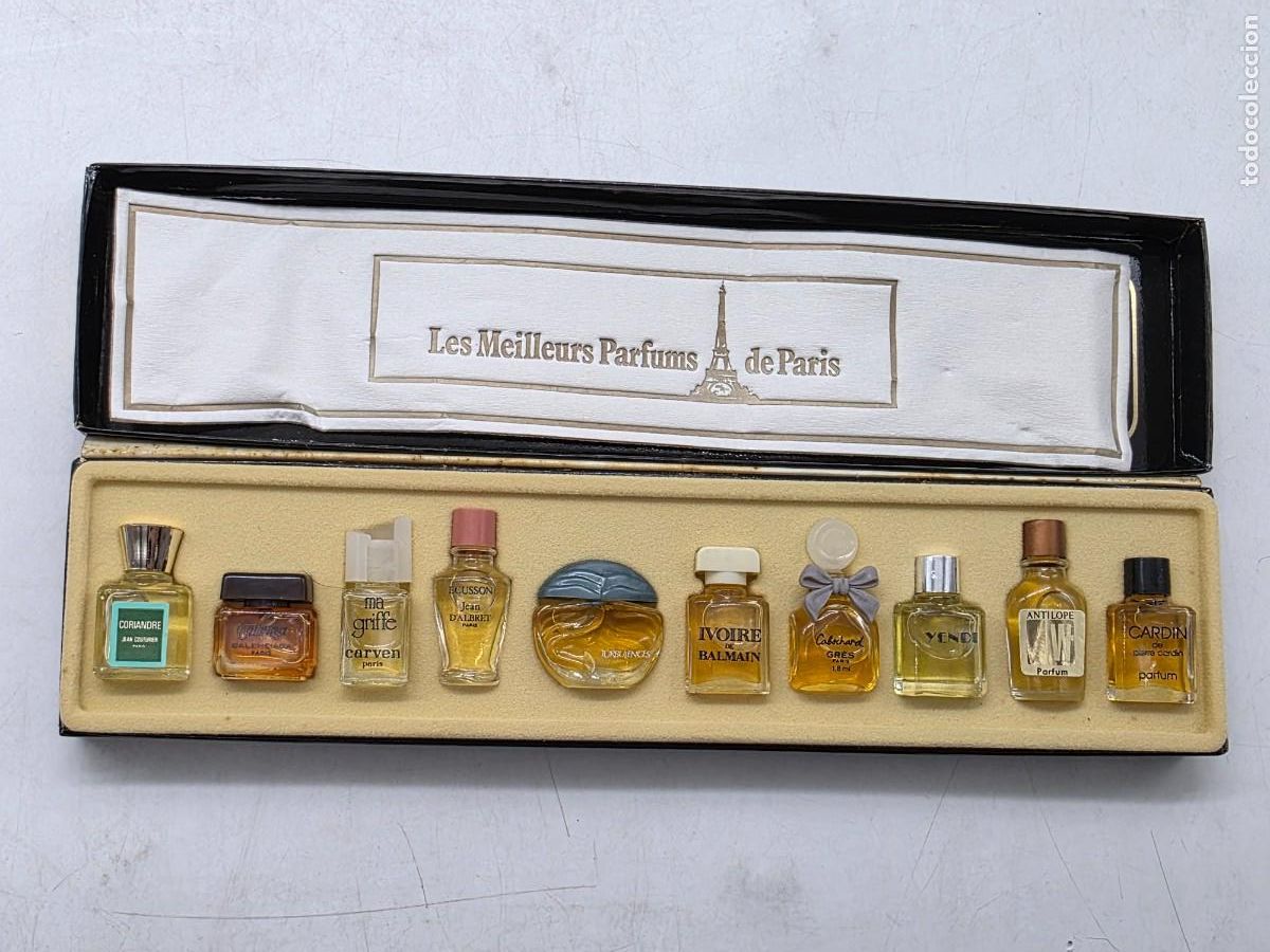 Miniaturas de perfumes antiguos: BOTELLAS EN MINIATURA DE PERFUMES CL&Aacute;SICOS FRANCESES, VINTAGE ( VER FOTOS )