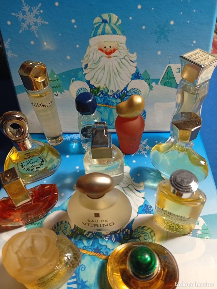 Miniaturas de perfumes antiguos: Lote de perfumes en miniatura, Diversas marcas, originales.