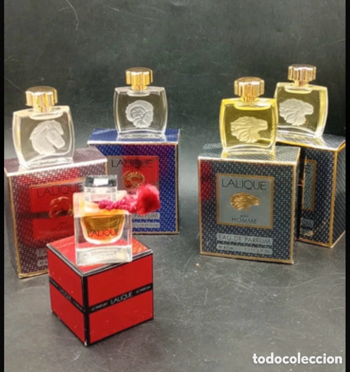 Miniaturas de perfumes antiguos: Lote de 5 frascos en miniatura perfume Lalique