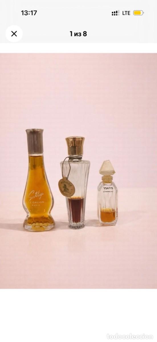 Miniaturas de perfumes antiguos: Lote 3 miniaturas: Guerlain Chamade, Le Galion Sortil&egrave;ge y Givenchy Ysatis