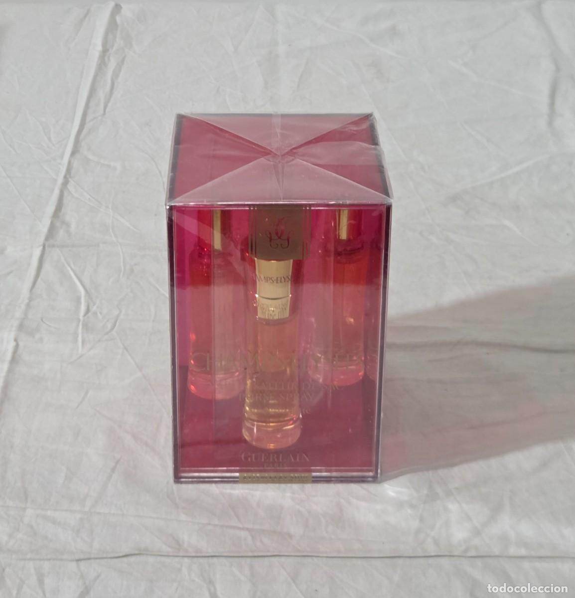 Miniaturas de perfumes antiguos: 4 colonias de Champs-Elys&eacute;es, Guerlain Paris, 4 x 15 ml, sin abrir