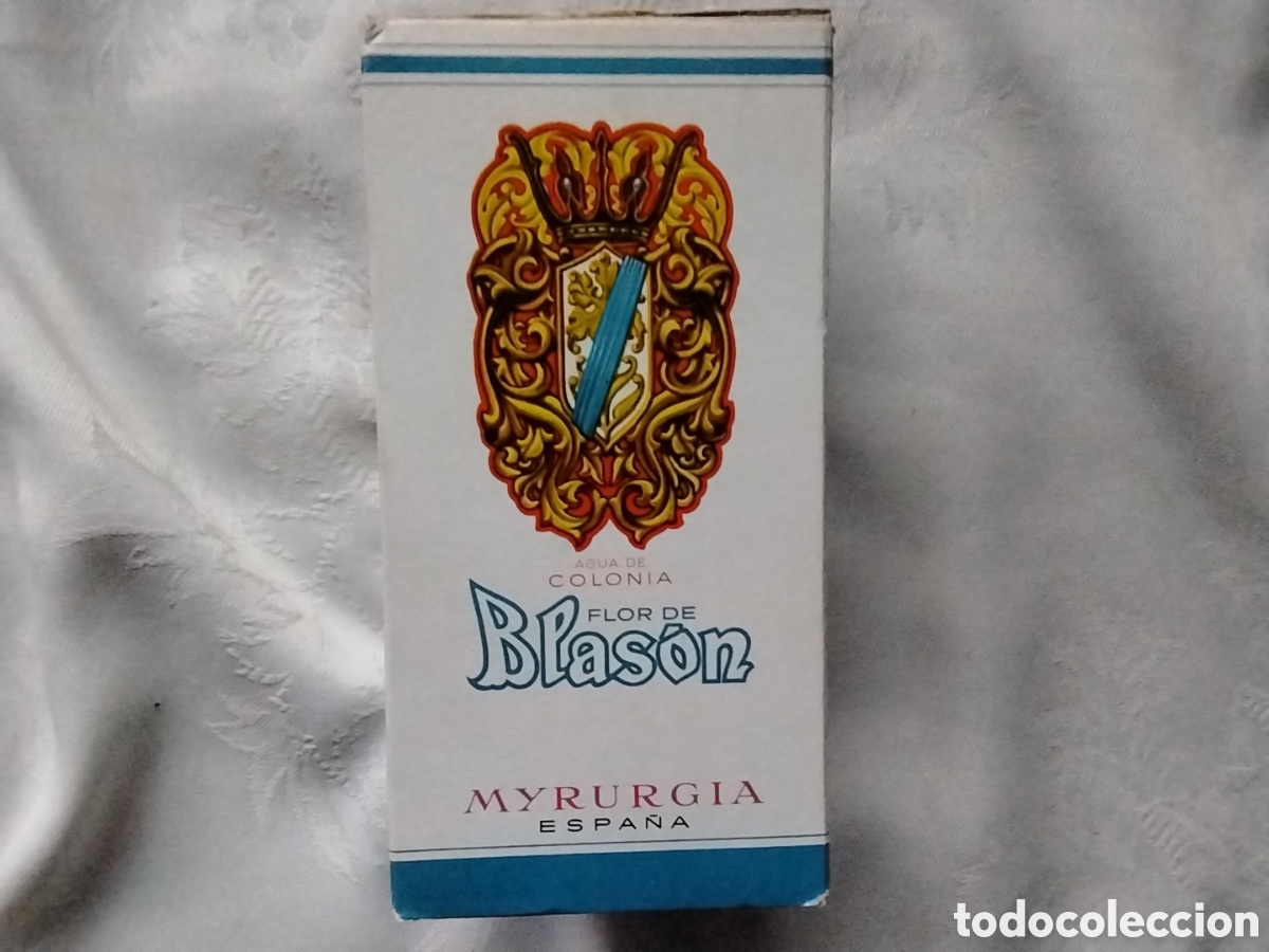 Miniaturas de perfumes antiguos: CAJA DE COLONIA FLOR DE BLASON 230ml.
