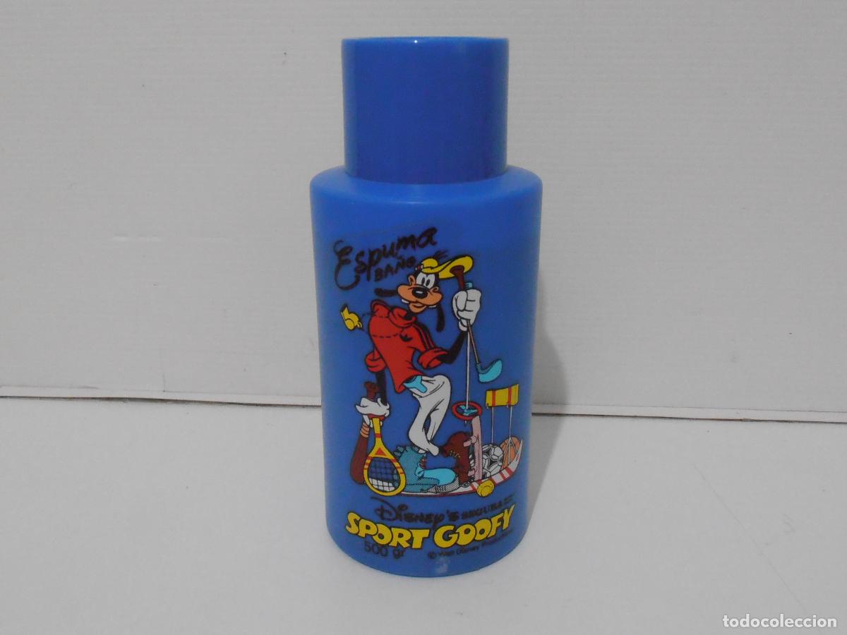 Miniaturas de perfumes antiguos: ESPUMA BA&Ntilde;O, SPORT GOOFY, LLENO 500GR, SEGURA PERFUMES, BARCELONA, ANTIGUA DROGUERIA