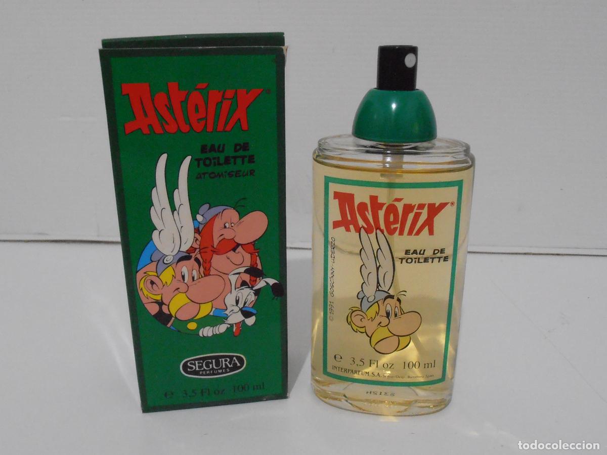 Miniaturas de perfumes antiguos: COLONIA, ASTERIX, LLENO 100ML, SEGURA PERFUMES, BARCELONA, ANTIGUA DROGUERIA