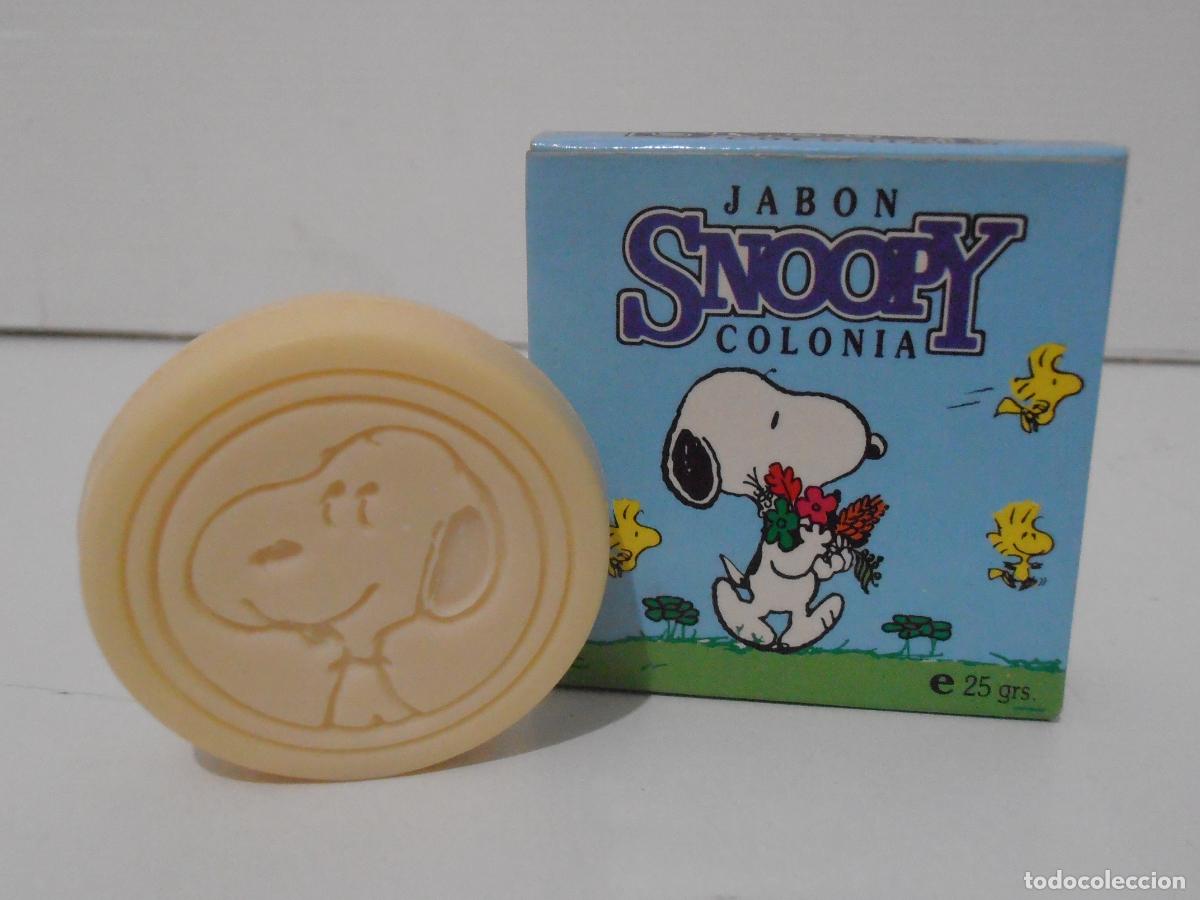Miniaturas de perfumes antiguos: JABON COLONIA, SNOOPY, 25 GR, SEGURA PERFUMES, BARCELONA, ANTIGUA DROGUERIA