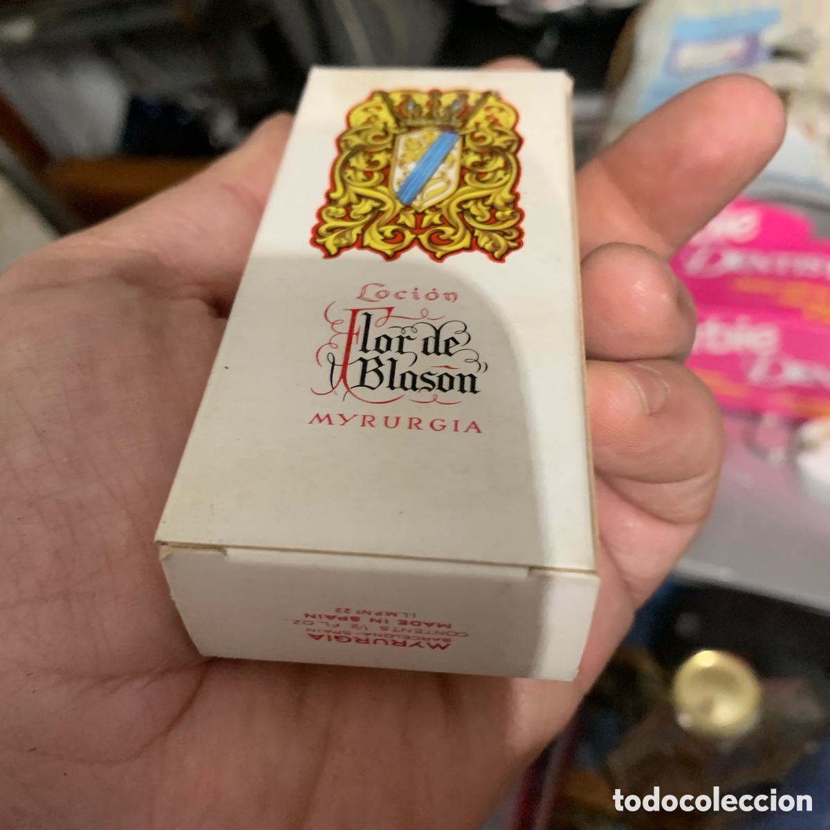 Miniaturas de perfumes antiguos: ANTIGUA MINIATURA MYRURGIA FLOR DE BLAS&Oacute;N