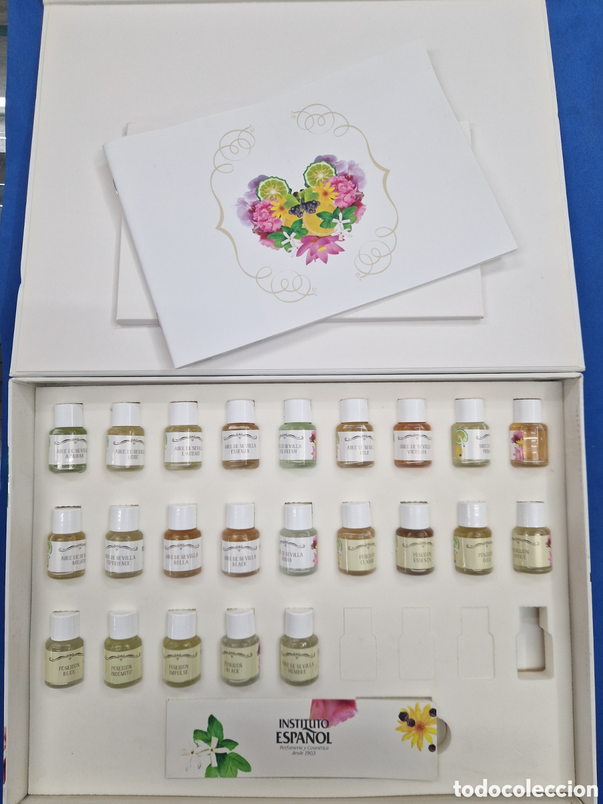 Miniaturas de perfumes antiguos: Muestrario de Eau de Toilette, 23 fragancias ,Instituto Espa&ntilde;ol