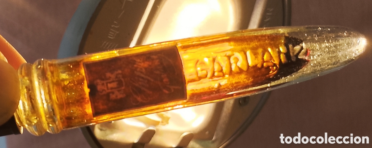 Miniaturas de perfumes antiguos: Rar&iacute;simo Botell&iacute;n Perfume de Bolso &rdquo;Chipre de GARLANZ&rdquo; - A&ntilde;os 30/40 - Con Borla de Seda Original -