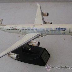 Hobbys: AVION SABENA - AIRBUS 340 (14CM APROX,120G APROX, PIE NO ORIGINAL)