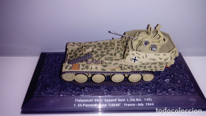 Hobbys: Carro de combate de la segunda guerra mundial FLAKPANZER 38 (T) (SD. KFZ. 140). Alemania - Foto 2 - 133664098