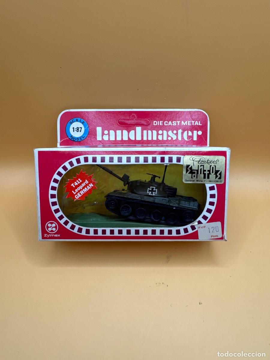 Hobbys: TANQUE ANTIGUO ZYLMEX LANDMASTER T411 LEOPARD ALEM&Aacute;N METAL 1:87 CAJA ORIGINAL A&Ntilde;OS 70