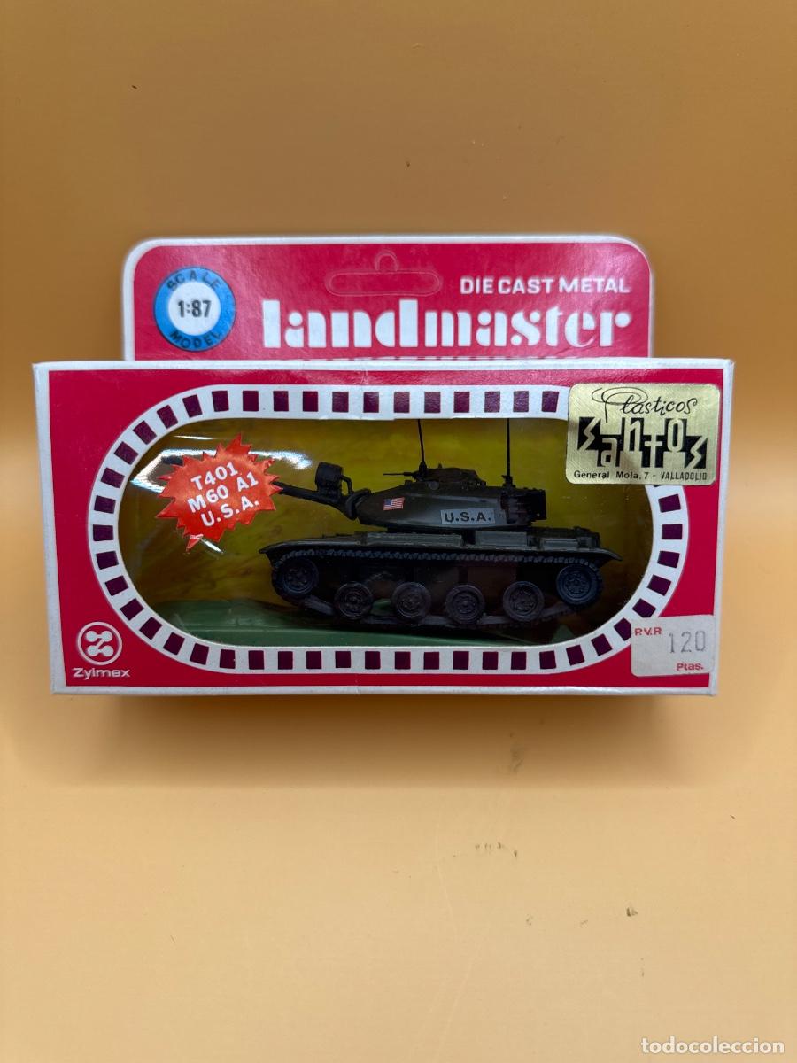 Hobbys: TANQUE ANTIGUO ZYLMEX LANDMASTER T401 M60 A1 USA 1:87 METAL CAJA ORIGINAL A&Ntilde;OS 70
