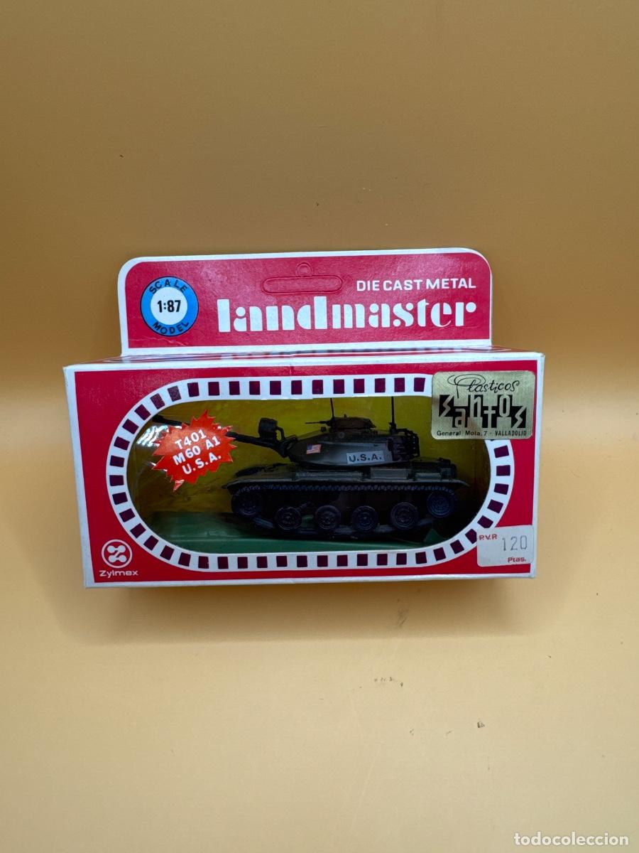 Hobbys: TANQUE ANTIGUO ZYLMEX LANDMASTER T401 M60 A1 USA 1:87 METAL CAJA ORIGINAL A&Ntilde;OS 70
