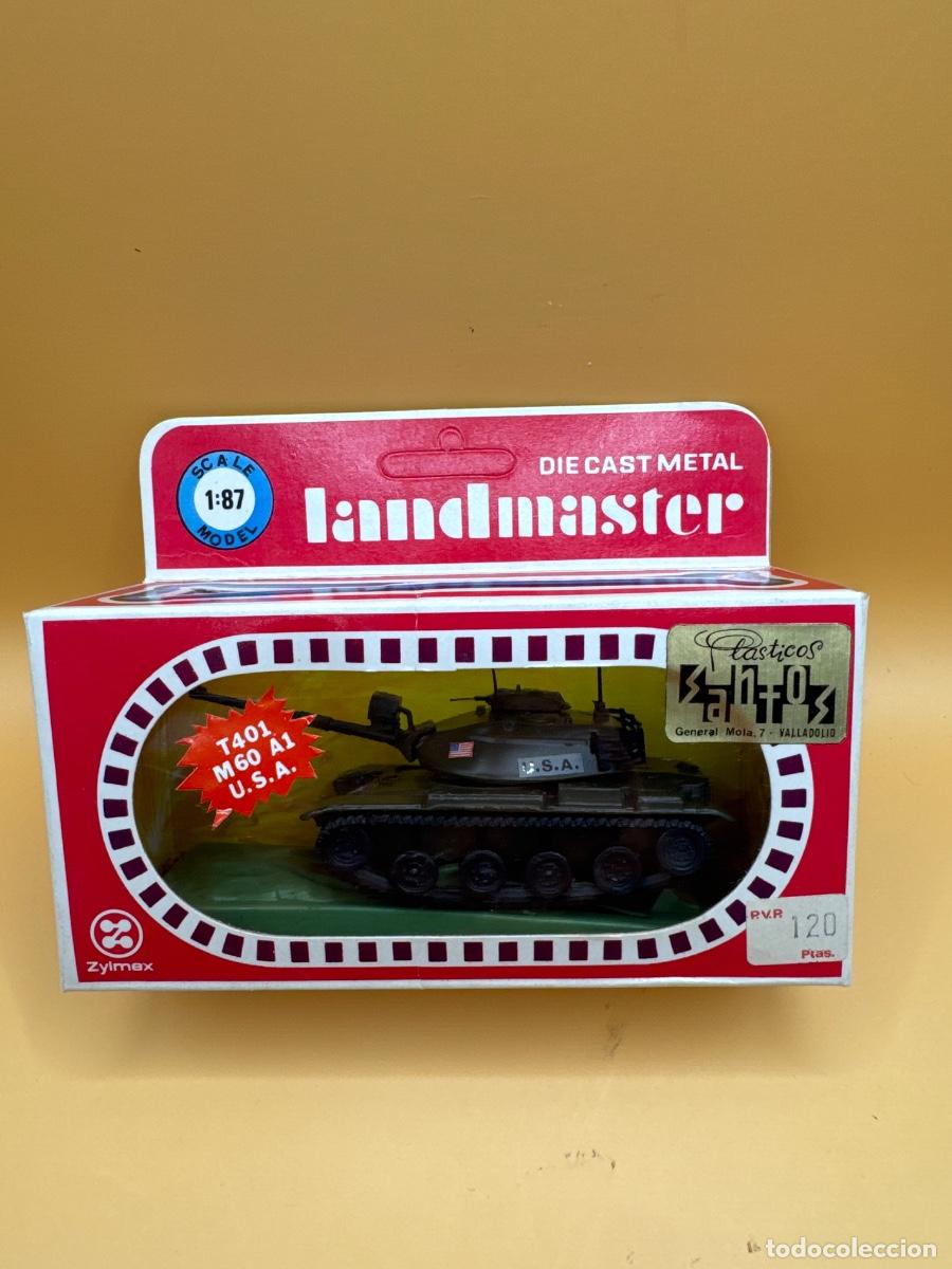 Hobbys: TANQUE ANTIGUO ZYLMEX LANDMASTER T401 M60 A1 USA 1:87 METAL CAJA ORIGINAL A&Ntilde;OS 70