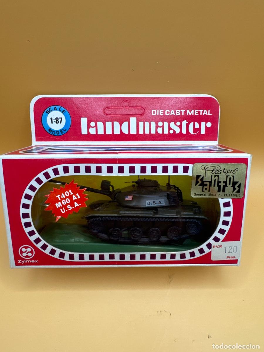 Hobbys: TANQUE ANTIGUO ZYLMEX LANDMASTER T401 M60 A1 USA 1:87 METAL CAJA ORIGINAL A&Ntilde;OS 70